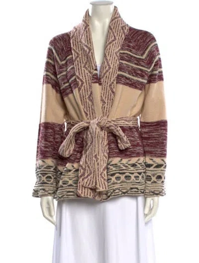 Pre-owned The Great Printed V-neck Sweater In Multi