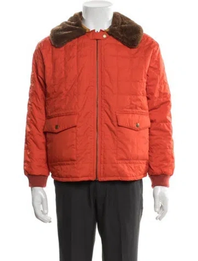 Pre-owned The Great Puffer Coat In Orange