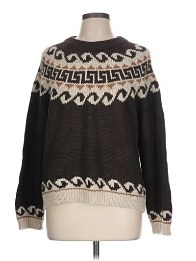 Pre-owned The Great Pullover Sweater In Brown
