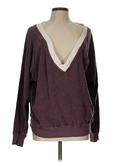 Pre-owned The Great Pullover Sweater In Burgundy