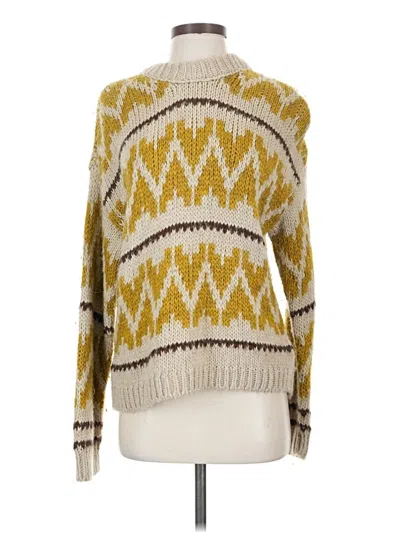 Pre-owned The Great Pullover Sweater In Yellow