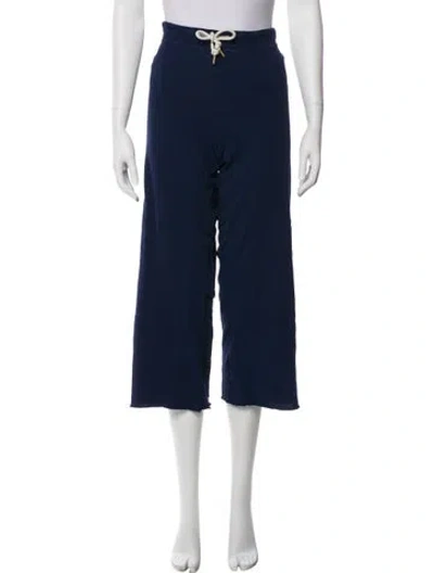 Pre-owned The Great Raw-edge Trim Sweatpants In Blue