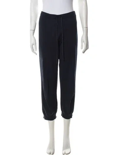 Pre-owned The Great Raw-edge Trim Sweatpants In Blue