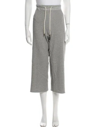 Pre-owned The Great Raw-edge Trim Sweatpants In Gray