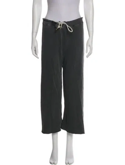 Pre-owned The Great Raw-edge Trim Sweatpants In Gray