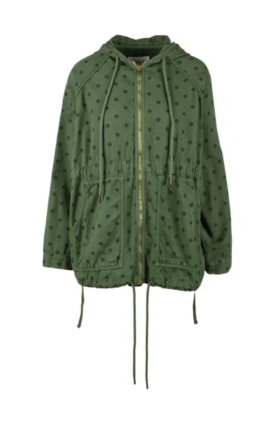 The Great Relaxed-fit Green Parka With Adjustable Features