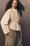 The Great Reversible Faux Fur Jacket In Neutral