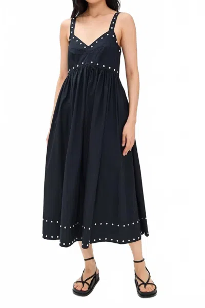 The Great Reyes Dress With Studs In Black