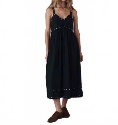 The Great The Reyes Studded Dress In Black