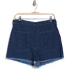 The Great . Sailor Denim Shorts In Rinse Wash