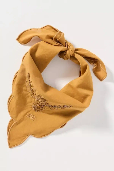 The Great Scalloped Bandana In Yellow