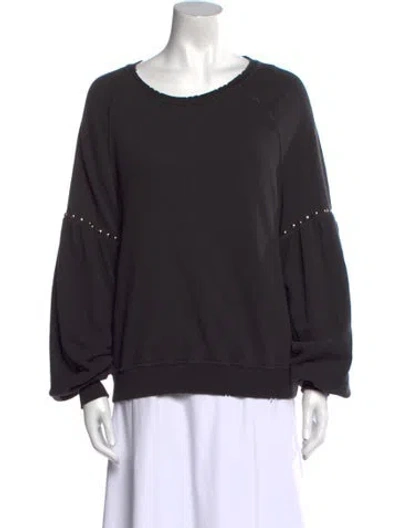 Pre-owned The Great Scoop Neck Long Sleeve Sweatshirt In Multi