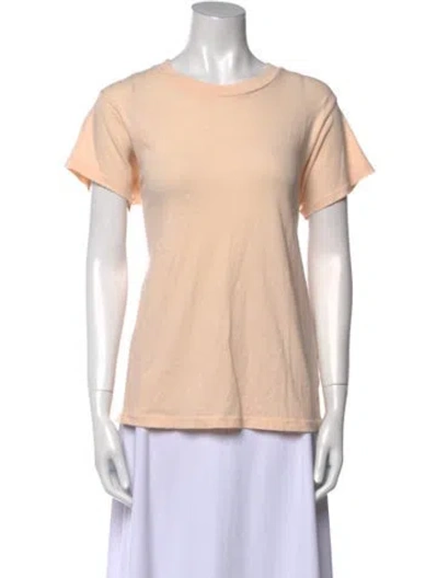 Pre-owned The Great Scoop Neck Short Sleeve T-shirt In Neutral