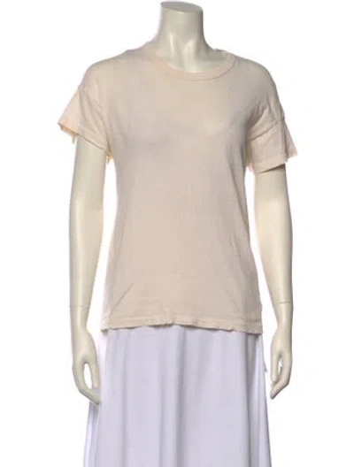 Pre-owned The Great Scoop Neck Short Sleeve T-shirt In White