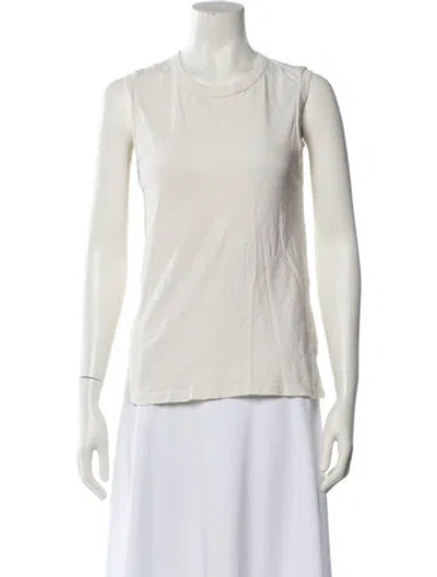 Pre-owned The Great Scoop Neck Sleeveless Top In Neutral