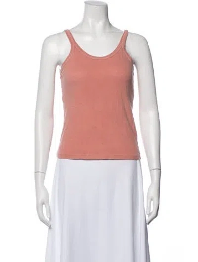 Pre-owned The Great Scoop Neck Sleeveless Top In Pink
