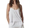 The Great Scoop Neck Tank In True White In White