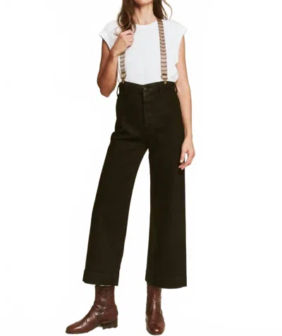 The Great Seafair Wide Leg Jean In Carbon In Black