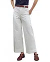 The Great Seafair Wide Leg Jeans In True White In White