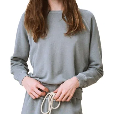 The Great Shrunken Sweatshirt In Dusty Blue In Grey
