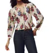 The Great Sicily Top In Oasis Floral In Multi
