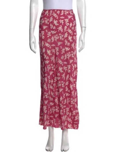Pre-owned The Great Silk Long Skirt In Purple