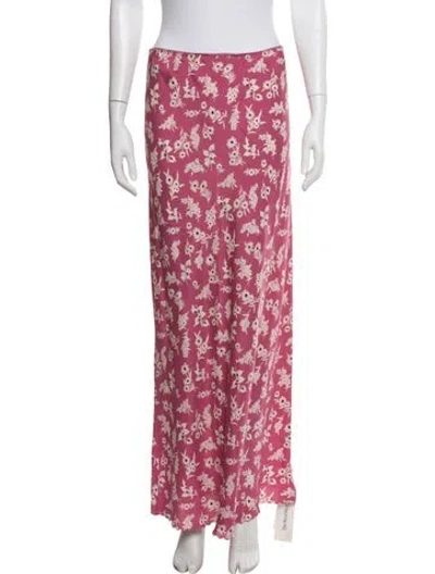 Pre-owned The Great Silk Long Skirt In Purple