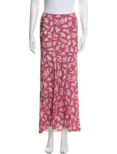 Pre-owned The Great Silk Long Skirt In Purple