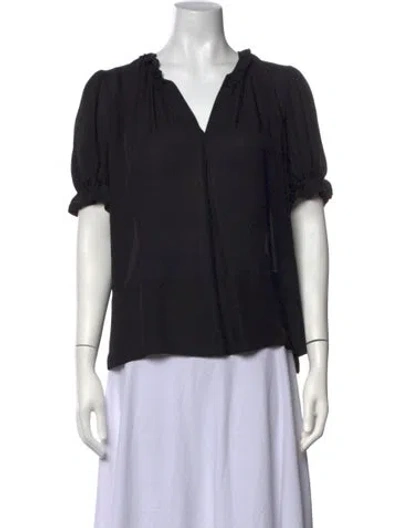 Pre-owned The Great Silk Midi Length Dress In Black