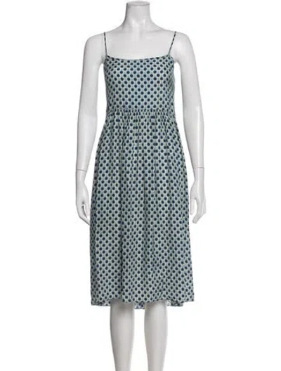 Pre-owned The Great Silk Midi Length Dress In Multicolor