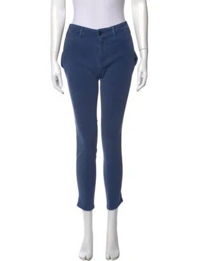 Pre-owned The Great Skinny Leg Pants In Blue