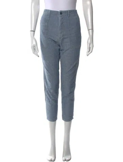 Pre-owned The Great Skinny Leg Pants In Blue