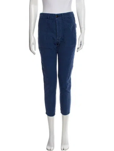 Pre-owned The Great Skinny Leg Pants In Blue