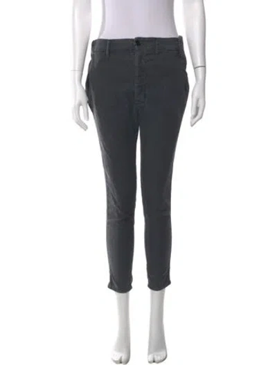 Pre-owned The Great Skinny Leg Pants In Gray