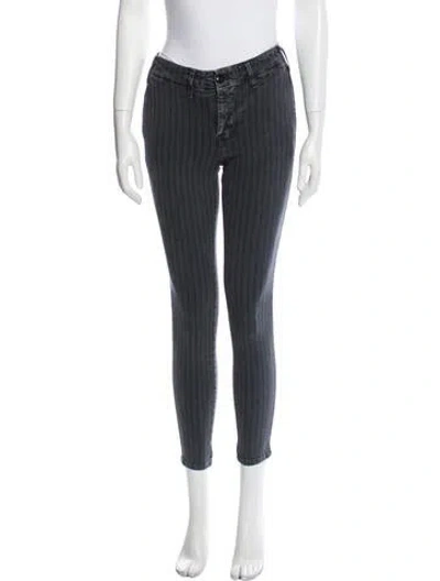 Pre-owned The Great Skinny Leg Pants In Gray