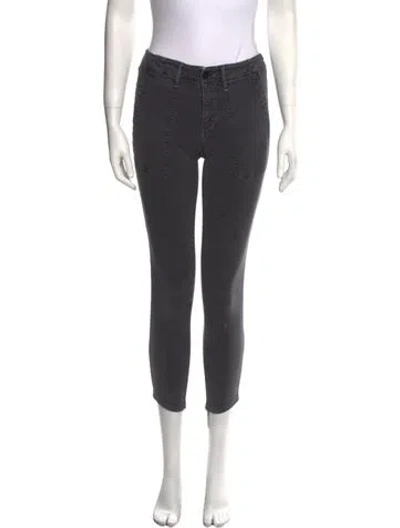 Pre-owned The Great Skinny Leg Pants In Gray