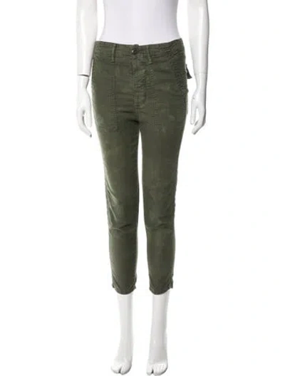 Pre-owned The Great Skinny Leg Pants In Green