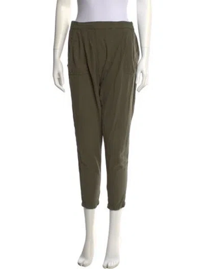 Pre-owned The Great Skinny Leg Pants In Green