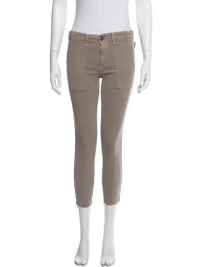 Pre-owned The Great Skinny Leg Pants In Neutral