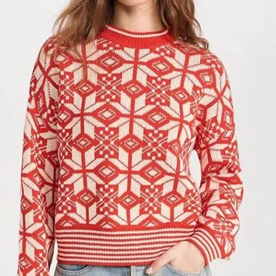 The Great The Snowflake Pullover In Red