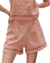 The Great Square Pajama Short In Rose Bloom In Pink