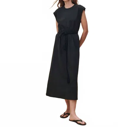 The Great Square Tee Midi Dress In All Black