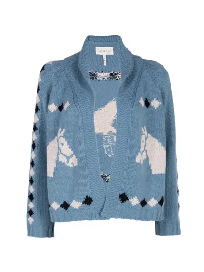 The Great Stable Lodge Cardigan In Blue