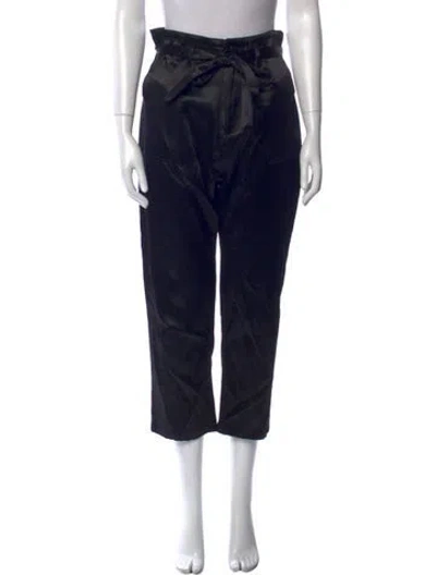 Pre-owned The Great Straight Leg Pants In Black