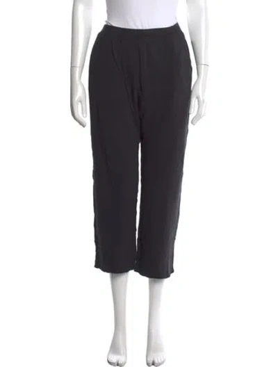 Pre-owned The Great Straight Leg Pants In Black