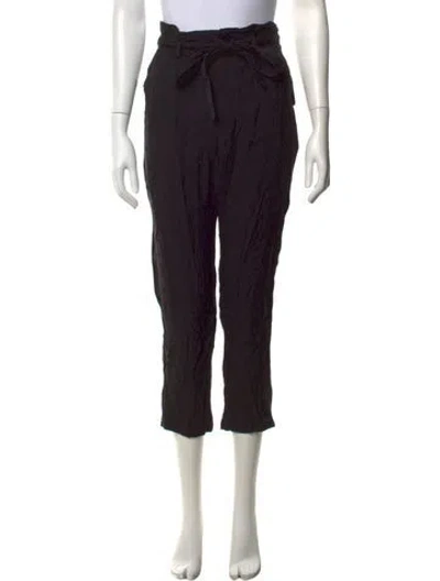 Pre-owned The Great Straight Leg Pants In Black