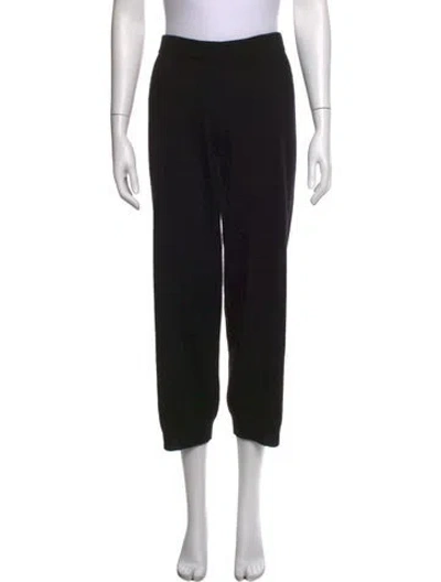 Pre-owned The Great Straight Leg Pants In Black