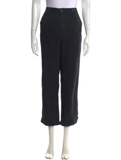 Pre-owned The Great Straight Leg Pants In Black
