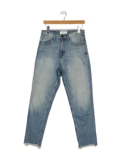 Pre-owned The Great Straight Leg Pants In Blue