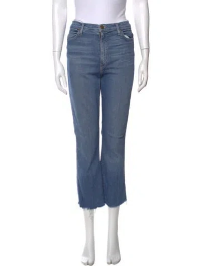 Pre-owned The Great Straight Leg Pants In Blue